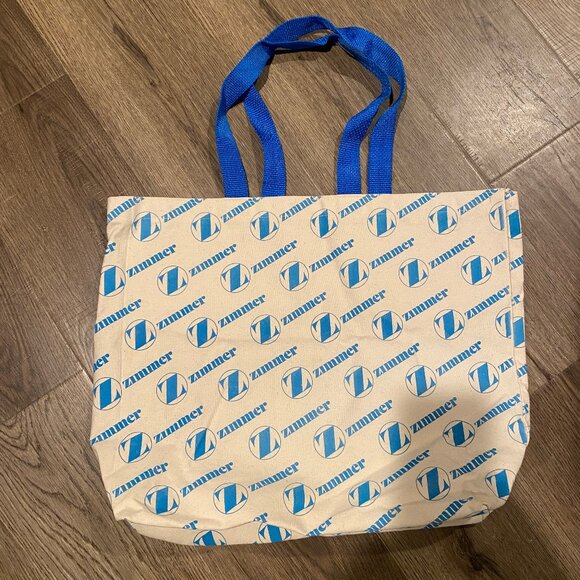 Zimmerβ Canvas Tote Bag - Large Reusable Shopping Bag 18x14x5 - Picture 1 of 3